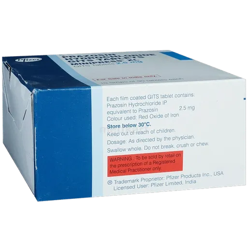 minipress xl 2.5mg tablet 30's